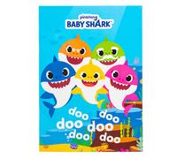 Pinkfong Baby Shark Family Colouring In Pad A4