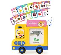 Pinkfong Baby Shark Flash Card Learning Bus - English Vocabulary Toy for Toddlers, 100 Interactive Double-Sided Cards, 500+ Sounds & Songs, Early Development Gift for Boys & Girls - PFNOT009