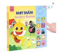 Pinkfong Baby Shark Nursery Rhymes 10 Button Sound Book - Interactive Musical Toy for Toddlers & Babies, Early Learning & Sensory Educational English Board Book - PFNSB008