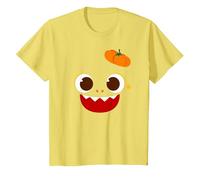 Pinkfong Baby Shark Official Halloween T-Shirt, Youth, Lemon Yellow, 4T