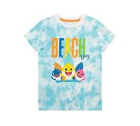 Pinkfong Boys Baby Shark T-Shirt Tie-Dye Blue 4-5 Years