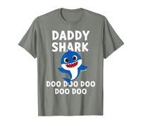 Pinkfong Daddy Shark Official T-Shirt T-Shirt, Men, Olive Heather, 3X-Large