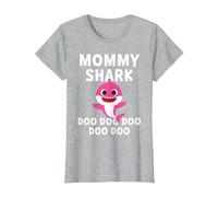 Pinkfong Mommy Shark Official T-Shirt T-Shirt, Women, Heather Grey, Medium