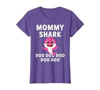 Pinkfong Mommy Shark Official T-Shirt T-Shirt, Women, Purple Heather, Medium