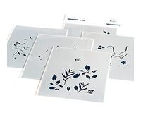 Pinkfresh Studio Stencils 4.25"X5.25" 5/Pkg-Built On Dreams Layering