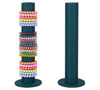 Pinkgarden Vertical Hair Band Tower Hair Clasp Jewelry Bracelet Display Bangle T-Bar Display Organizer Holder for Girls & Women (Emerald)