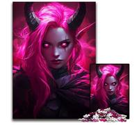 PinkHaired Demoness Puzzles 1000Pieces for Adults Difficult Puzzles for Adults Birthday Gift Idea Challenging Brain Teaser Game 1000 PCS(75x50cm)