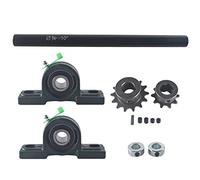 pinkhatcat Jackshaft Go Kart Minibike Complete Jackshaft Kit 3/4" X 10" 40/41/420 Chain