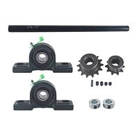 pinkhatcat Jackshaft Go Kart Minibike Complete Jackshaft Kit 3/4" X 14" 40/41/420 Chain
