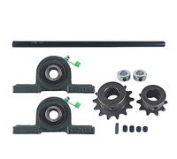 pinkhatcat Jackshaft Go Kart Minibike Complete Jackshaft Kit 5/8" X 16" #35 Chain