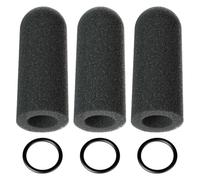 Pinkind Microphone Windscreen Replacement for David Clark M7A Mic Cover, M-4 / M-7 / H10 / H20 /DC PRO-X2 / PRO-2 / DC ONE-X ENC Headset, 3pack Noise Reducing Foam Cover
