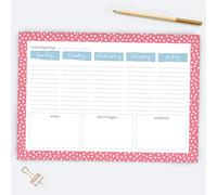 Pinking Out Loud - Desk Planner. A4 Desk Planner, 53 Premium Quality Pages, Undated, Weekday Planner, Organiser, To Do List, Notepad for School, Home, Work, Office, Academic. (06 0001)