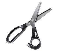 Pinking Shears 3mm, Zigzag Scissors, Professional Tailor Scissors, Craft Scissors, Stainless Steel Scissors, Fabric Cutting Scissors, Stationery, (3mm, Black)