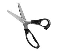 Pinking Shears, Fabric Decorative Round/Triangle Serrated Scalloped Edge Pinking Shears Scissors Clipper for Leather Clothing Paper (7mm)