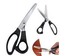 Pinking Shears for Fabric Cutting,Scallop Scissors for Lace and Sewing,Professional Dressmaking Sewing Craft Zig Zag Cut Scissors, for Many Kinds of Fabrics and Paper