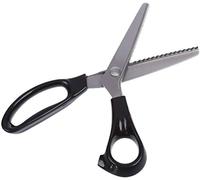 Pinking Shears for Fabric Cutting Scissor Shears for Fabric Professional Fabric Shears Serrated and Scalloped Grips Dressmaking Sewing Zig Zag Cut Scissors