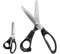 Pinking Shears Serrated, DIY Scissors for Lace and Sewing, Pinking Shears for Fabric Cutting,Professional Zig-Zag Cut Scissors, Sewing Craft Paper Clothing Fabric Cut for Home