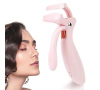 Pinkiou Heated Eyelash Curler for Women 10s Fast Heating Electric Lash Curler with 2 Temp Modes & Skin-Friendly Silicone Pad, USB-C Rechargeable Portable Eye Lash Curler for Long Lasting Natural Curls