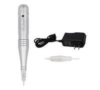 Pinkiou Permanent Makeup Machine MicroPigmentation Pen Hair Stroked Eyebrow Professional Microblading Pen Machine For EyeBrow Eyeline Lip Brow Lamination（Silver）