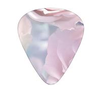 Pinkish Flowers Printed Guitar Picks Personalized Guitar Plectrums 12 Pcs For Acoustic Guitar Electric Guitar And Bass Bulk Guitar Pick One Size