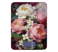 Pinkish-white Peony Flowers Keto digital food scales 11lb/0.18oz, 5kg/5g accurate kitchen scale small with 4 unit for Meal Prep Meal Prep báscula para cocina