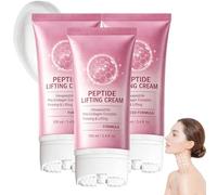 Pinklabs Peptide Lifting Cream, Pinklabs Neck Firming Cream with Roller, Pink Labs Neck Cream for Sagging and Tighten Skin, Reduces Wrinkles Fine Lines And Double Chin (3PC)