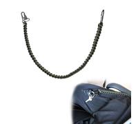 pinklilycare Military Grade Heavy Duty Paracord Keychain Carry Handle Tactical Rope Lanyard Correctional Officer Prison System Jailer, Black