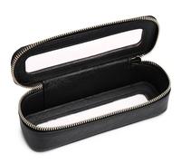 Pinkmik Clear Makeup Brush Bag Portable Travel Cosmetic & Toiletry Case Small Makeup Bag with Zipper Purse Organizer for Women, G/Black, slim, Clear Makeup Brush Bag