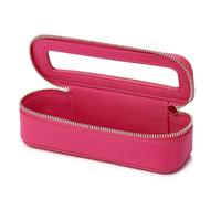 Pinkmik Makeup Brush Bag Slim Clear Makeup Bag Transparent Travel Cosmetic Case & Toiletry Bag with Zipper Small Beatuy Makeup Bag Purse Organizer for Women, X/Fuxia, SLIM-3, Makeup Brush Case