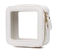 Pinkmik - TSA Approved Clear Travel Toiletry Bag - Travel Makeup Bag with Zipper for Women, C/White-2, Mini, Mini Clear Makeup Bag