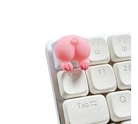 Pinkness Piggy Rabbits Cats Bear Butt Original Sculpted Keycap ABS ESCs Keycap For Keyboards Customization Lovers Cute Keyboards Accessory