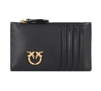 PINKO Airone Credit card case Genuine Leather 13.5 cm black