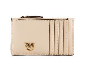 PINKO Airone Credit card case Leather 13.5 cm pink