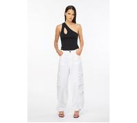 PINKO Ajaccio Trousers Brilliant White size 42 | Cargo pants Outlet | Women | White 42