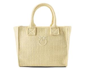 PINKO Beach Handbag 22.5 cm yellow