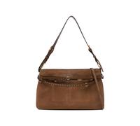 PINKO Belt Bag Big large shoulder bag in suede - Brown OS