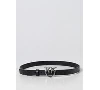 Pinko Women's Love Berry H2 Belt Calf Set, Z99o_Black-Old Silver, S