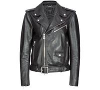 PINKO belted leather biker jacket - Black 40-42