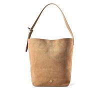 PINKO Bucket Shoulder Bag Leather 41 cm beige