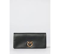 PINKO Click Soft Horizontal Classic Leather Clutch - Size: OS - female
