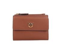 PINKO Compact Wallet Leather 12.5 cm brown