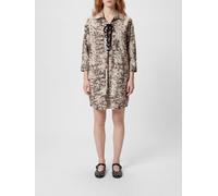 PINKO Cotton Chemisier Dress with Snake Print - Size: 38 - female
