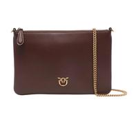 Pinko cross body bag Flat Classic Burgundy Wine - Antique Gold dark brown