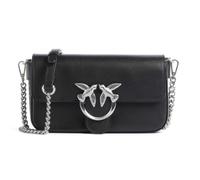 Pinko cross body bag Love One Slouchy Mini MZ. BC. Nero Limousine - Matt Silver black