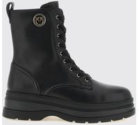 PINKO Eva Leather Combat Boots with Love Birds Logo and Lug Sole - Size: 37 - female
