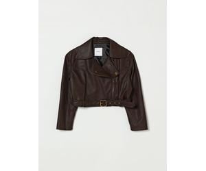 PINKO Faux Leather Biker Jacket - Size: 6 - female