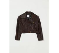 PINKO Faux Leather Biker Jacket - Size: 8 - female