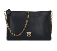 PINKO Flat Clutch bag Genuine Leather 24 cm black