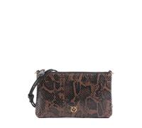 Pinko Flat Mini | leather Crossbody bag | brown