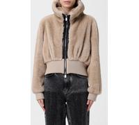 PINKO Fur Coat Woman color Beige - Size: 44 - female